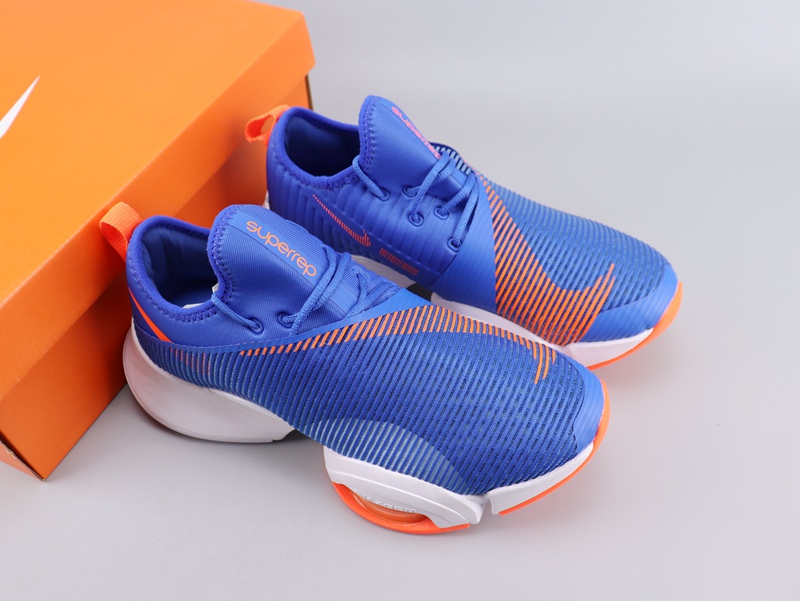 2020 Nike Air Zoom Superrep Blue Orange White Running Shoes